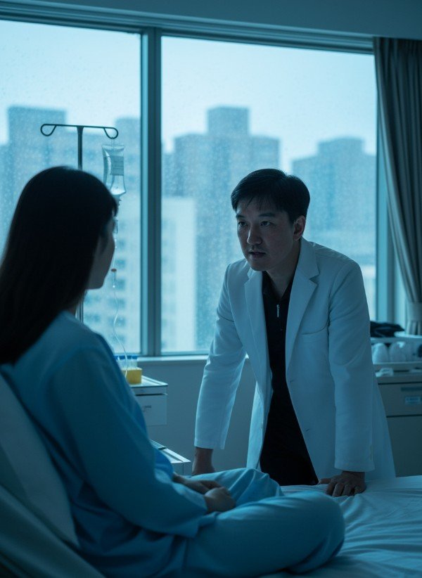 吳紹琥醫師在診間與患者深談建立醫病關係 醫生細心觀察患者表情體現和諧的醫病關係 透過眼神交流與耐心傾聽維護醫病關係品質 專注記錄病患故事是經營醫病關係的核心