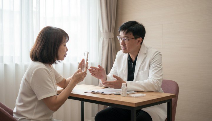 專業醫師分析水飛梭對肌膚管理的重要性 使用水飛梭探頭進行深層肌膚管理過程 透過海菲秀達成高效率的醫美肌膚管理 清潔毛孔後的健康透亮肌膚管理成果