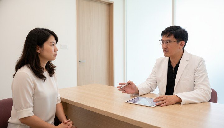 專業醫師講解減肥針運動的重要性 運動員展示配合減肥針運動的訓練 室內健身房進行減肥針運動阻力訓練 減肥針運動有助於維持肌肉量不復胖