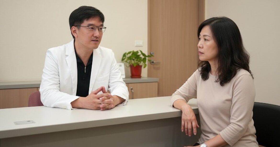 脂肪肝改善策略與健康管理教學，醫師在講解健康知識