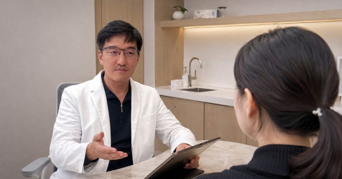 吳芮醫師療程說明推薦，醫師專業分析臉部凹陷問題與電音波適用性。